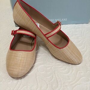 Antonio Melani Tan and Red Flats